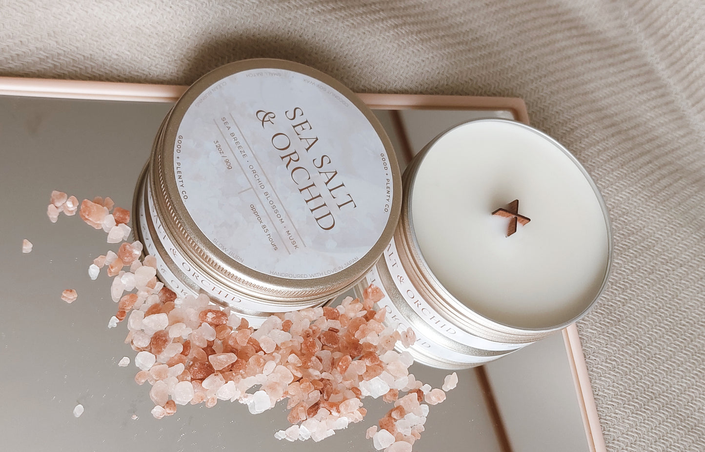 Sea Salt & Orchid, 3.5oz Candle